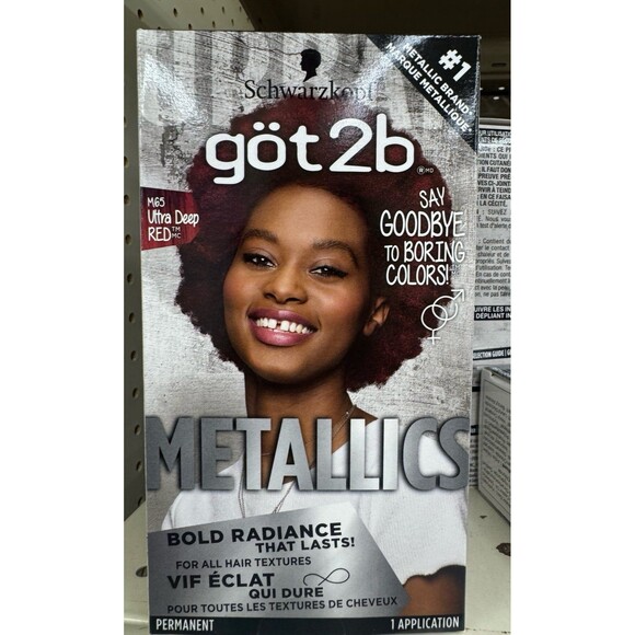 Schwarzkopf göt2b Metallics Permanent Hair Color in M65 Ultra Deep Red OLSHB - Picture 1 of 1